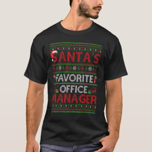 T-shirt Éclairage de Noël laid, le gestionnaire de bureau