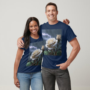 T-shirt Éclairage de pluie Rose mignon Imaginaire