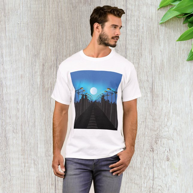 T-shirt Éclairage De Rue Et Lune (Créateur téléchargé)