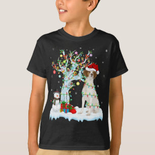 T-shirt Éclairage des arbres de Noël Chapeau Brittany Chie