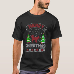 T-shirt Éclairage du sapin de Noël Chien Husky Sibérien No