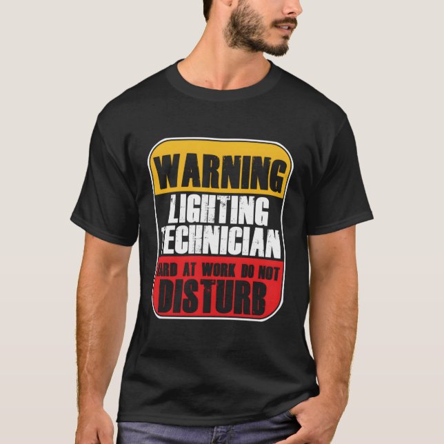 T-shirt Éclairage du technicien phare (Devant)
