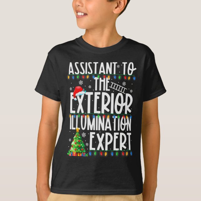 T-shirt Éclairage Extérieur Instantané Expert Noël L (Devant)