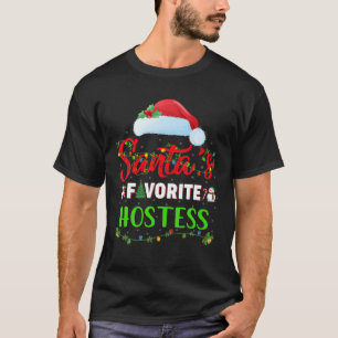 T-shirt Éclairage Noël favori de Noël Père Noël