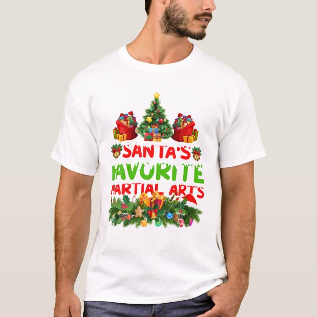 T-shirt Éclairage Noël Père Noël s (Devant)