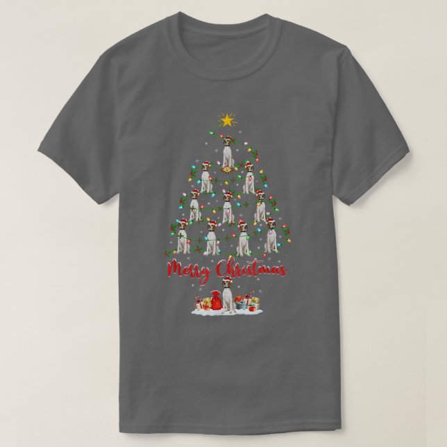 T-shirt Éclairage Xmas Correspondant Père Noël Pointeur an (Design devant)