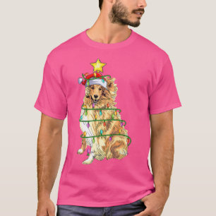 T-shirt Éclairage Xmas Tree Correspondance Père Noël Rough