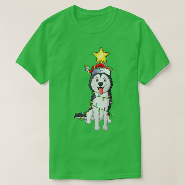 T-shirt Éclairage Xmas Tree Correspondance Père Noël Sibér (Design devant)