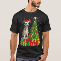 Éclairage Xmas Tree Santa Chapeau italien Greyhoun