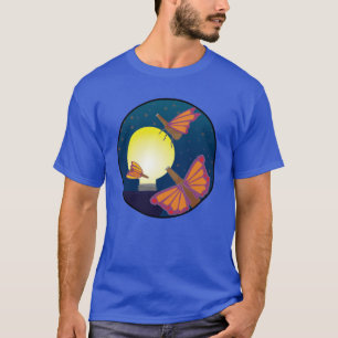 T-shirt Éclairer la nuit Papillons de nuit autour d'une am