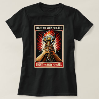 T-shirt Éclairer le chemin pour tous Graphisme de torche