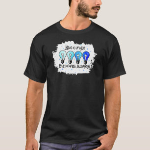 T-shirt Éclairez-le en bleu Présent de sensibilisation à l