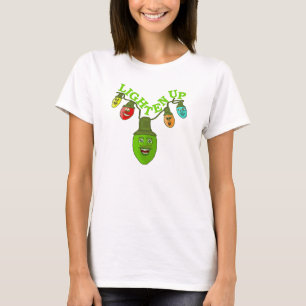 T-shirt Éclairez les ampoules drôles mignonnes de bande