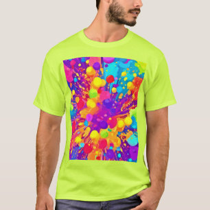 T-shirt Éclat de couleur dynamique