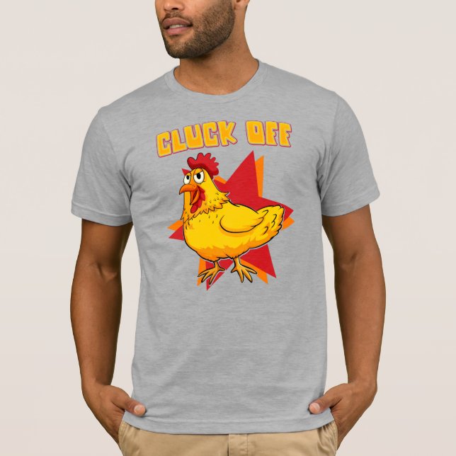 T-shirt Éclat de poulet hors de la volaille L'agriculteur  (Devant)