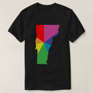 T-shirt éclatement de la couleur du vermont