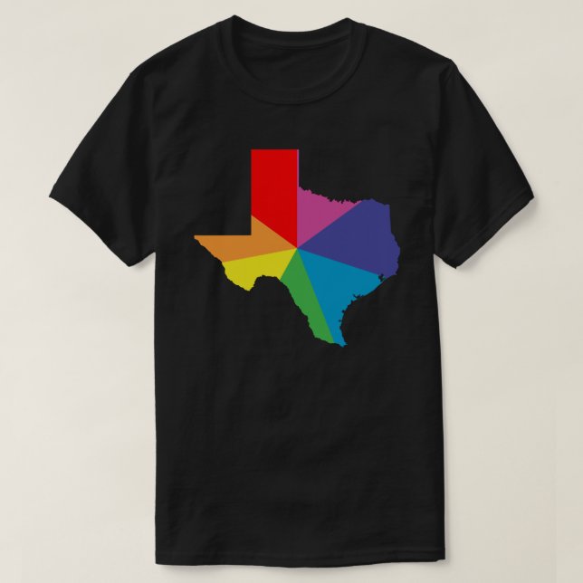T-shirt éclatement de la couleur texas (Design devant)