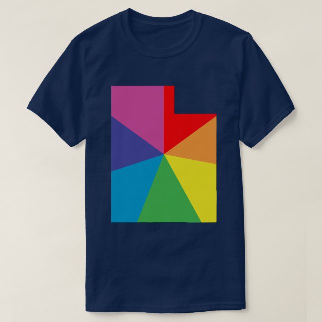 T-shirt éclatement de la couleur utah (Design devant)