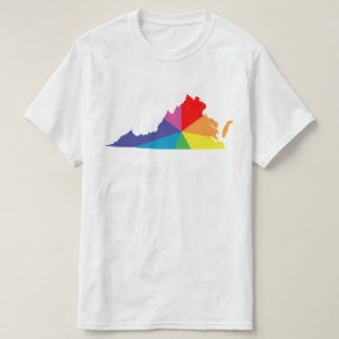 T-shirt éclatement de la couleur virginie