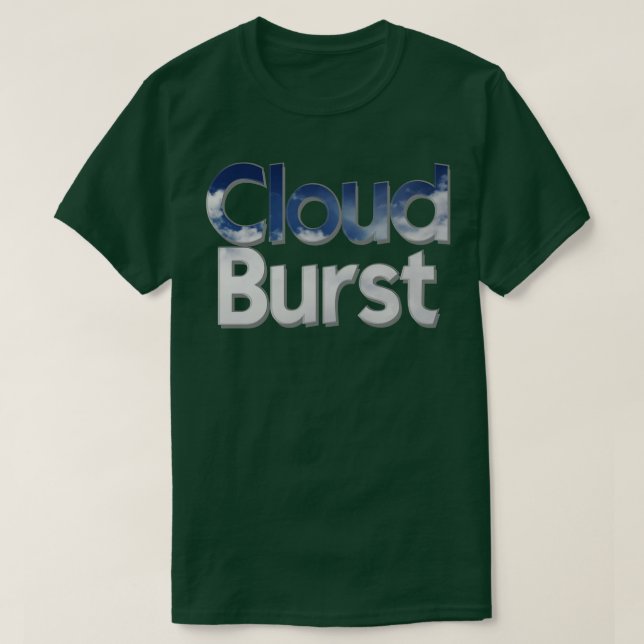 T-shirt Éclatement du nuage (Design devant)