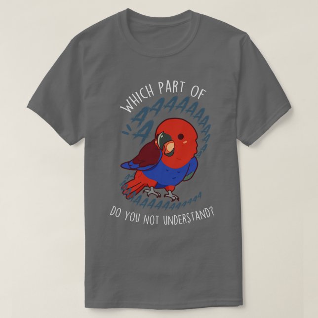T-shirt Eclectus Féminin Parrot Aaaa (Design devant)