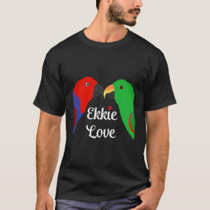 T-shirt Eclectus Homme Femme Love Heart
