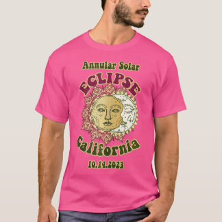 T-shirt Eclipse 2023 Solaire Annulaire 1970S Rétro Astrono