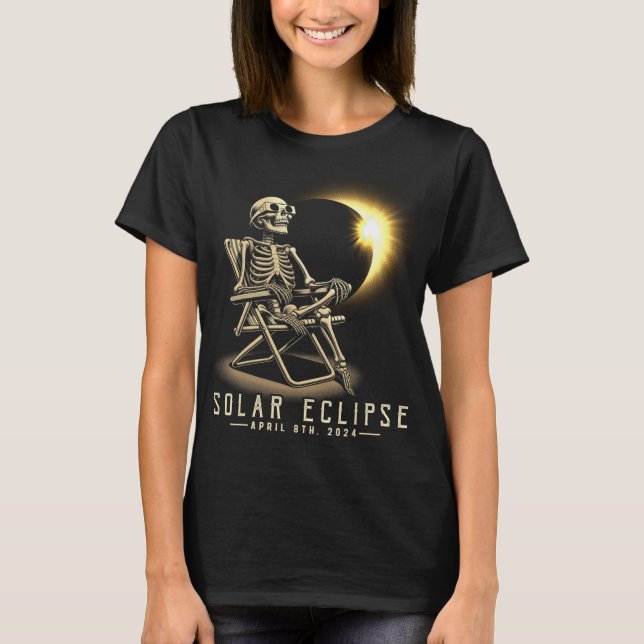 T-shirt Eclipse 2024 Chemise Total Eclipse 8 avril 2024 Sk (Devant)
