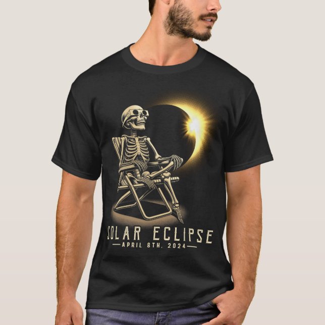 T-shirt Eclipse 2024 Chemise Total Eclipse 8 avril 2024 Sk (Devant)