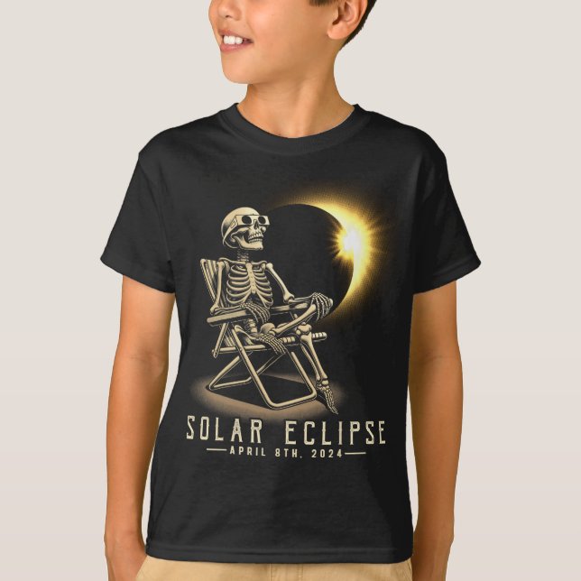 T-shirt Eclipse 2024 Chemise Total Eclipse 8 avril 2024 Sk (Devant)