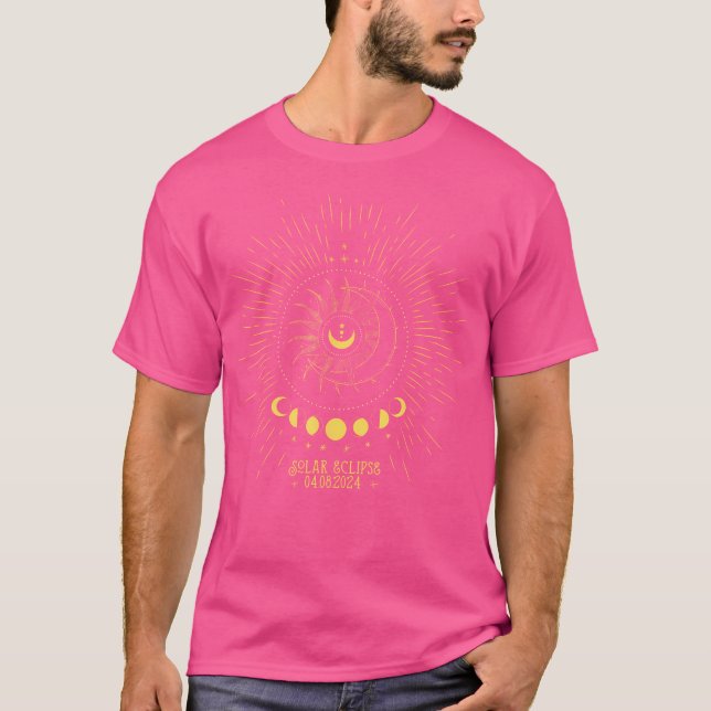 T-shirt Eclipse April 8 2024 Boho Celestial Moon Phases To (Devant)