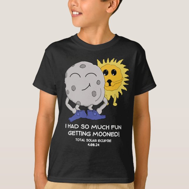 T-shirt Éclipse drôle 2024 Blague de la Lune (Devant)