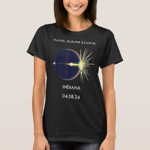 T-shirt Eclipse Flare 04 08 24 Total Solaire Eclipse India