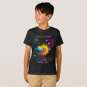 T-shirt Eclipse Flare 04.08.24 Total Solaire Eclipse USA