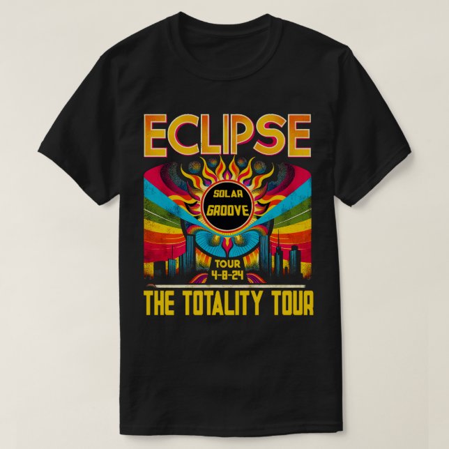 T-shirt Eclipse la visite totale 04 08 2024 (Design devant)