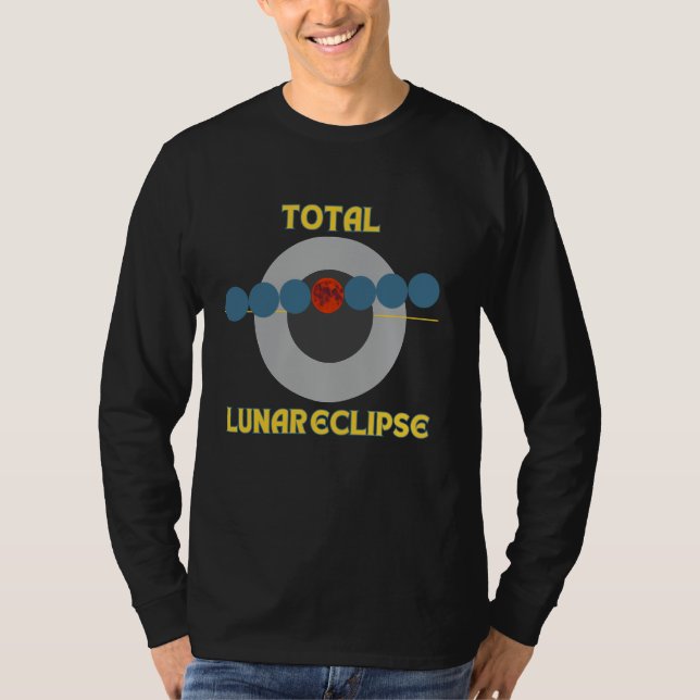 T-shirt Éclipse lunaire totale (Devant)