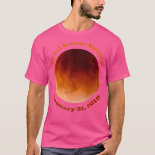 T-shirt Éclipse Lunaire Totale Super Lune de Sang Bleue