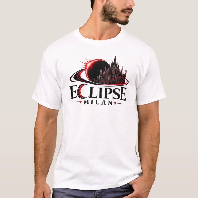 T-shirt Eclipse Milan Tourisme – Voyage à Milan (Devant)