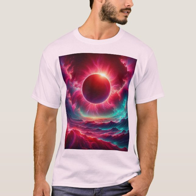 T-shirt Éclipse psychédélique (Devant)