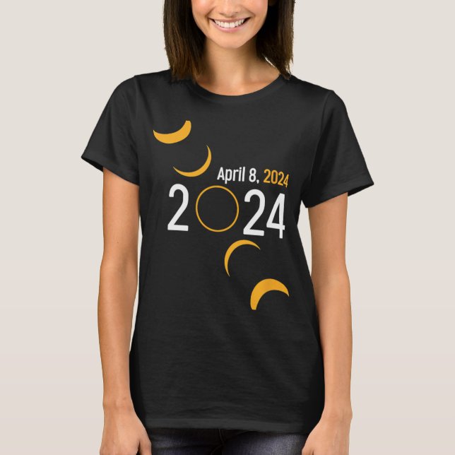 T-shirt Éclipse solaire 2024 (Devant)