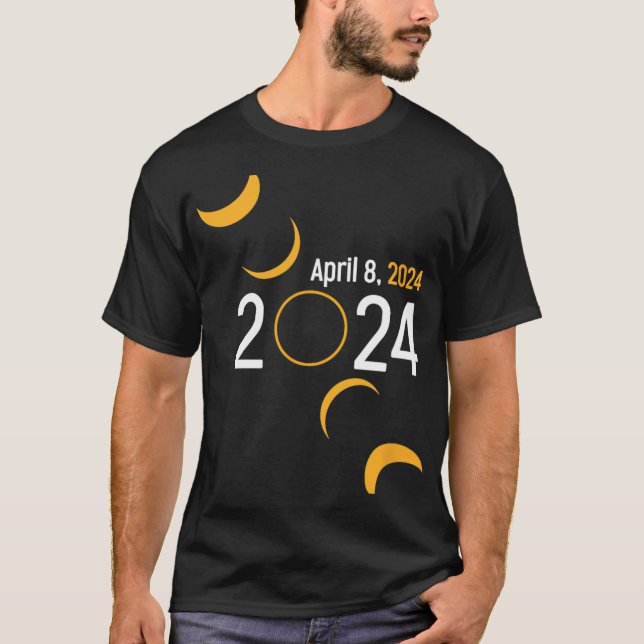 T-shirt Éclipse solaire 2024 (Devant)