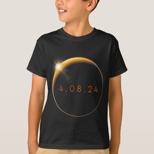 T-shirt Éclipse solaire 2024 040824 Eclipse (Devant)