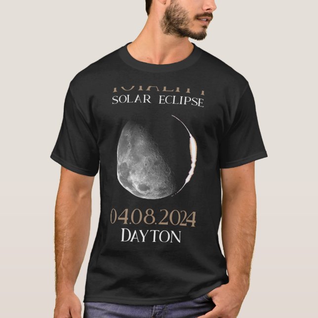 T-shirt Éclipse solaire 2024 04 Dayton Ohio (Devant)