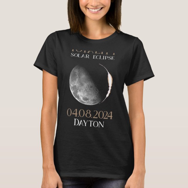 T-shirt Éclipse solaire 2024 04 Dayton Ohio (Devant)