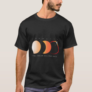 T-shirt Eclipse solaire 2024 Astronomie totale Eclipse Sun