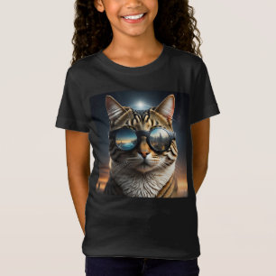 T-Shirt Éclipse solaire, 2024 Chat Portant des éclips sola
