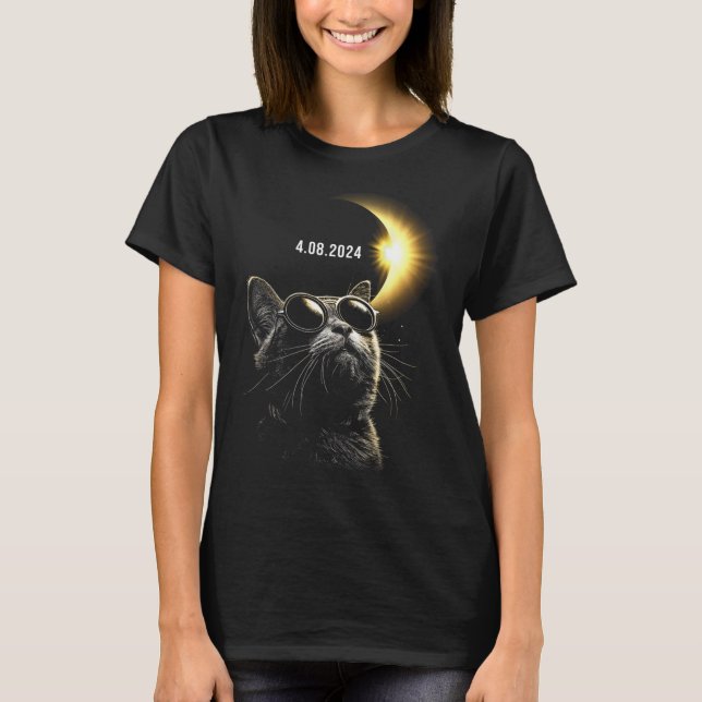 T-shirt Éclipse solaire 2024 Éclipse totale 8 avril 2024 C (Devant)