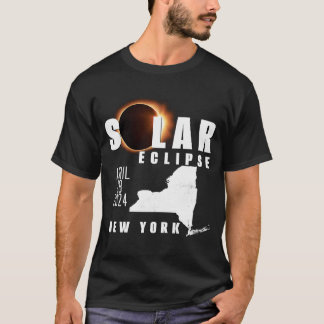 T-shirt Éclipse solaire 2024 État de New York 8 avril 2024