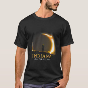 T-shirt Éclipse solaire 2024 Indiana Total Éclipse solaire
