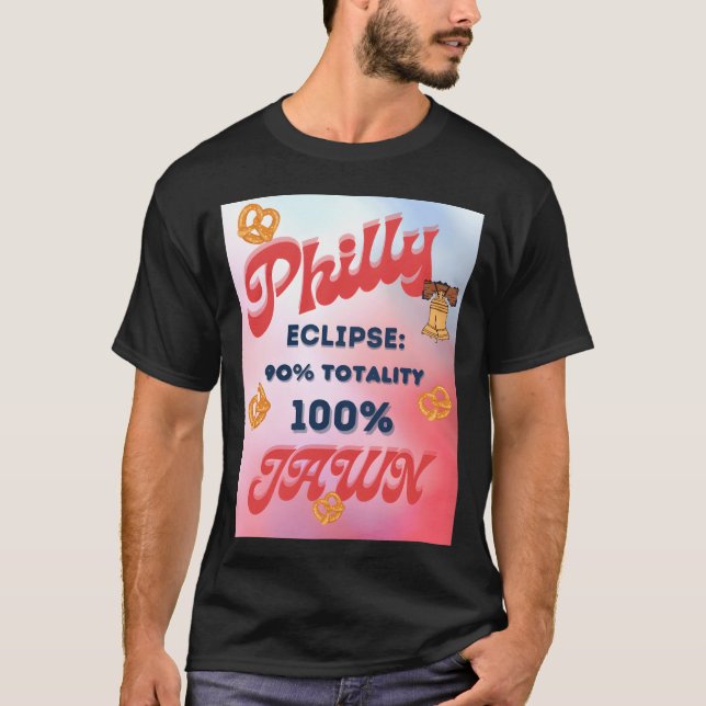 T-shirt Éclipse solaire amis Philly Jawn (Devant)